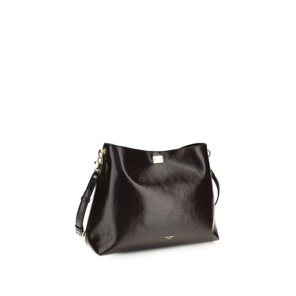 Dolce & Gabbana Braune Kalbsleder Bos Taurus Schultertasche