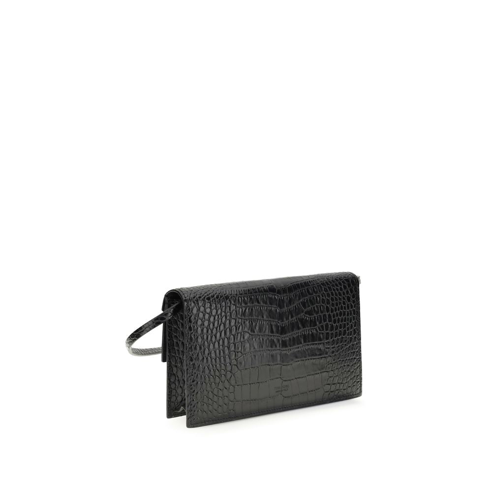 Tom Ford Schwarze Bos Taurus Kalbsleder Schultertasche