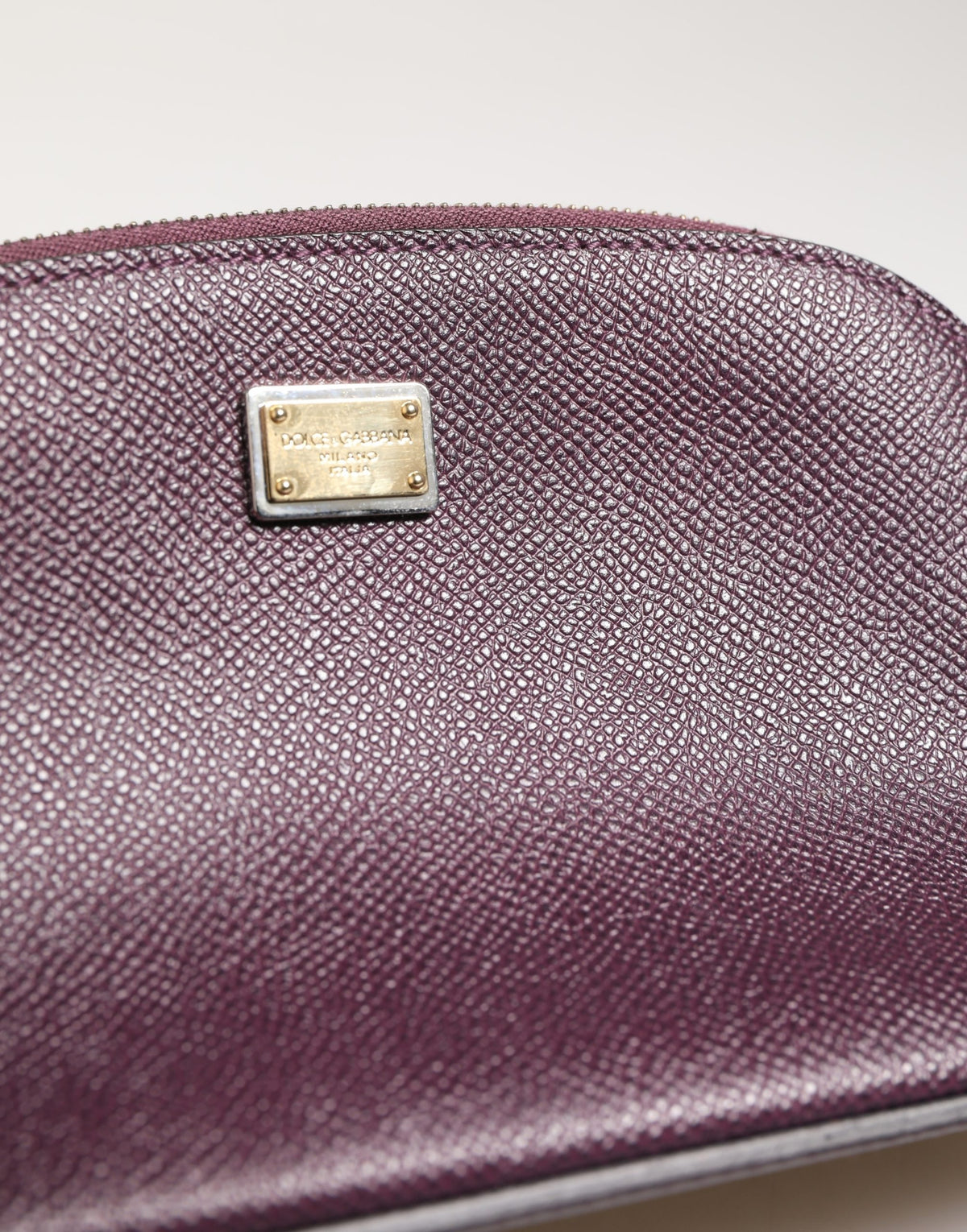 Dolce & Gabbana Purple Leather Wallet