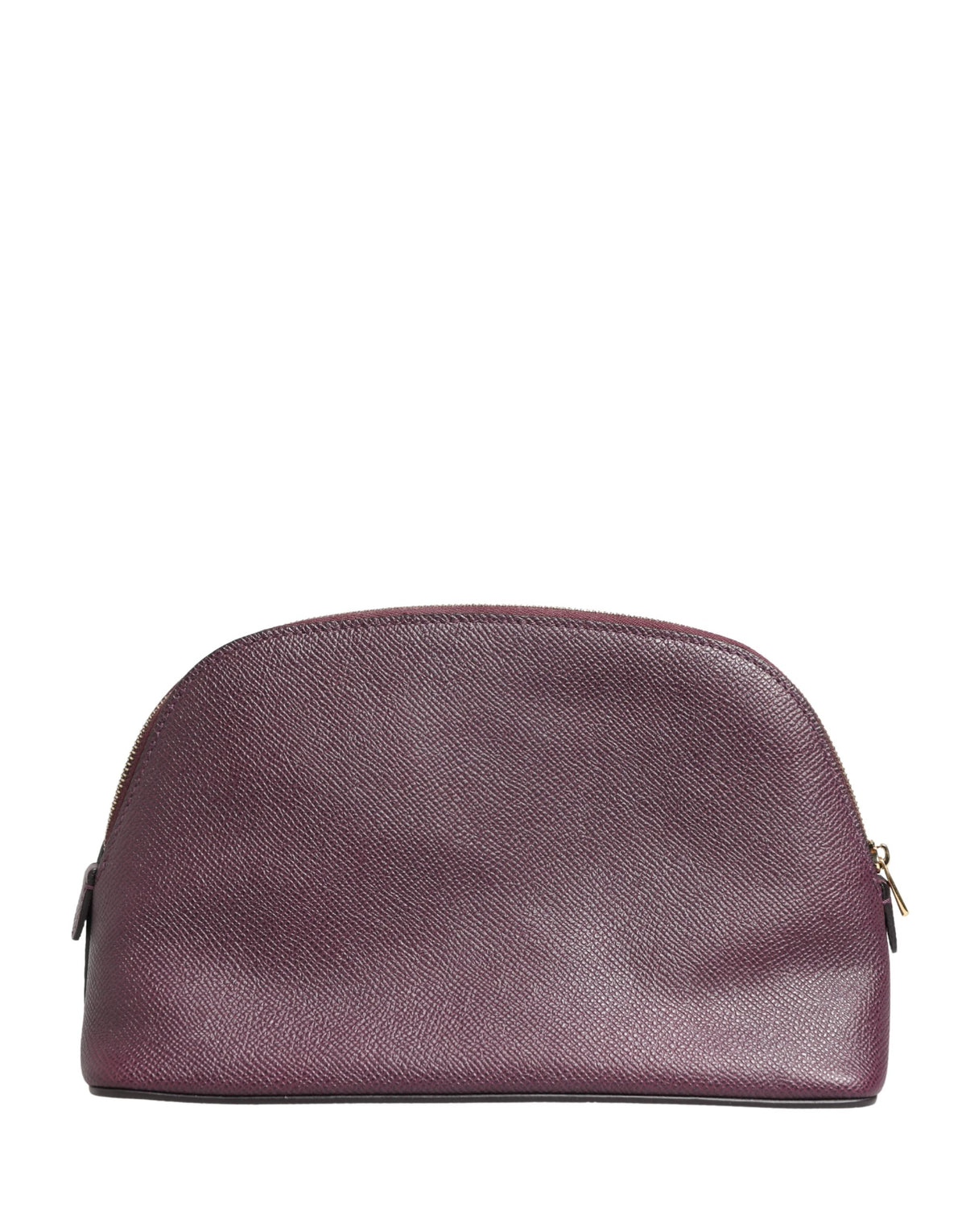 Dolce & Gabbana Dunkelviolette Pouch aus Kalbsleder