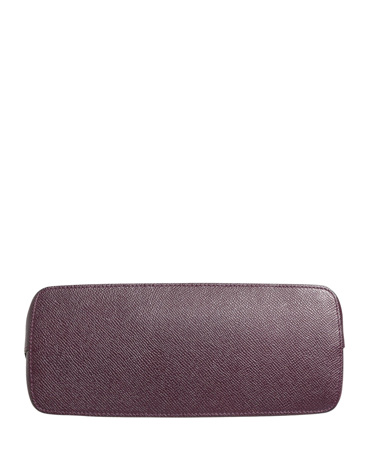 Dolce & Gabbana Dunkelviolette Pouch aus Kalbsleder