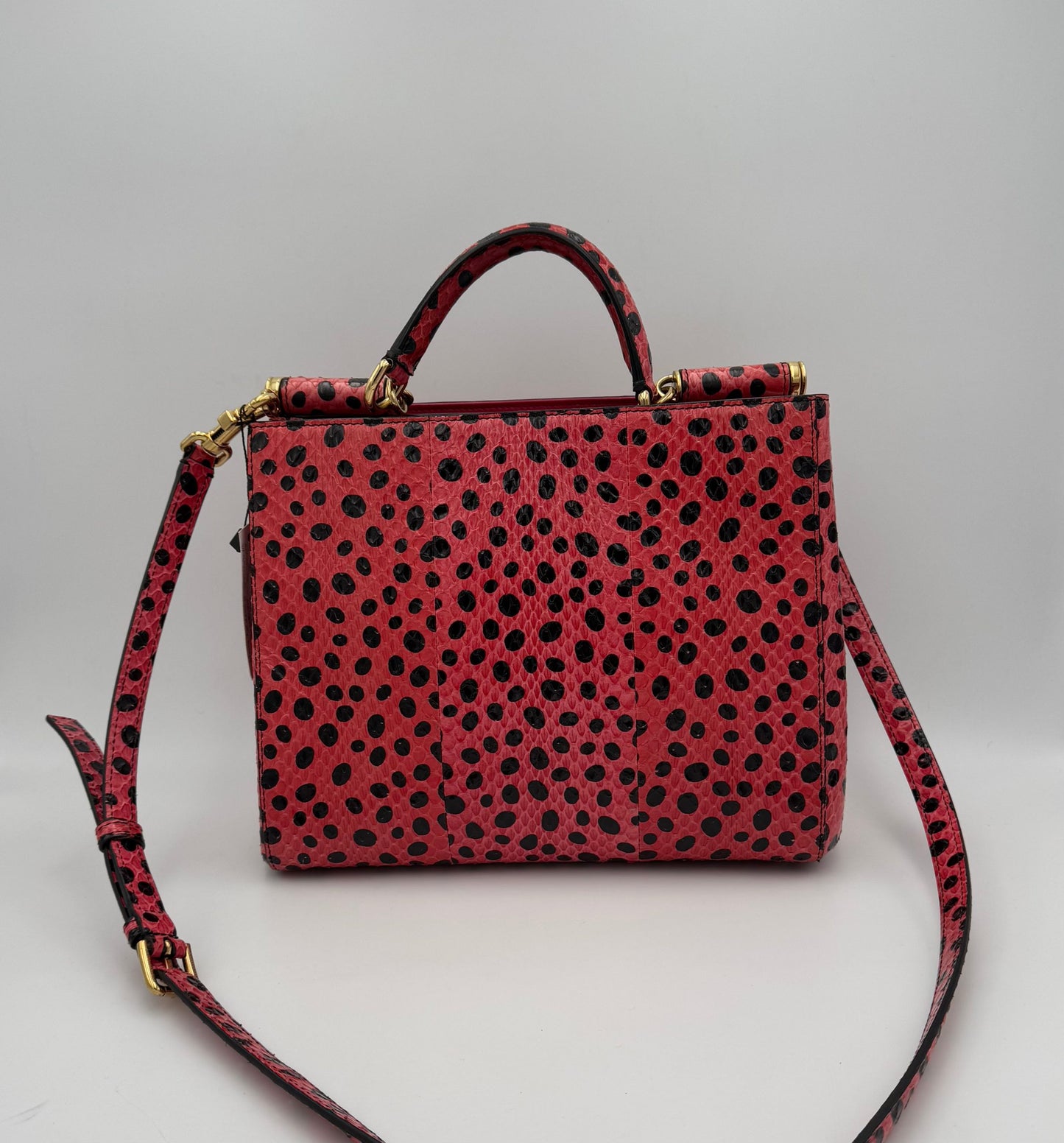 Dolce & Gabbana DOLCE & GABBANA Sicily Handtasche aus Reptil-Leder