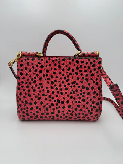 Dolce & Gabbana DOLCE & GABBANA Sicily Handtasche aus Reptil-Leder