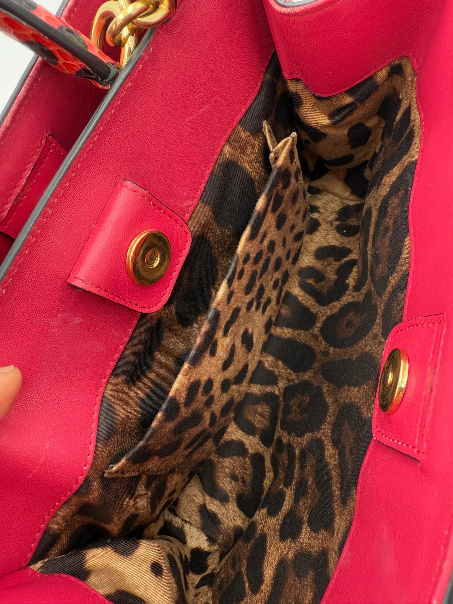 Dolce & Gabbana DOLCE & GABBANA Sicily Handtasche aus Reptil-Leder