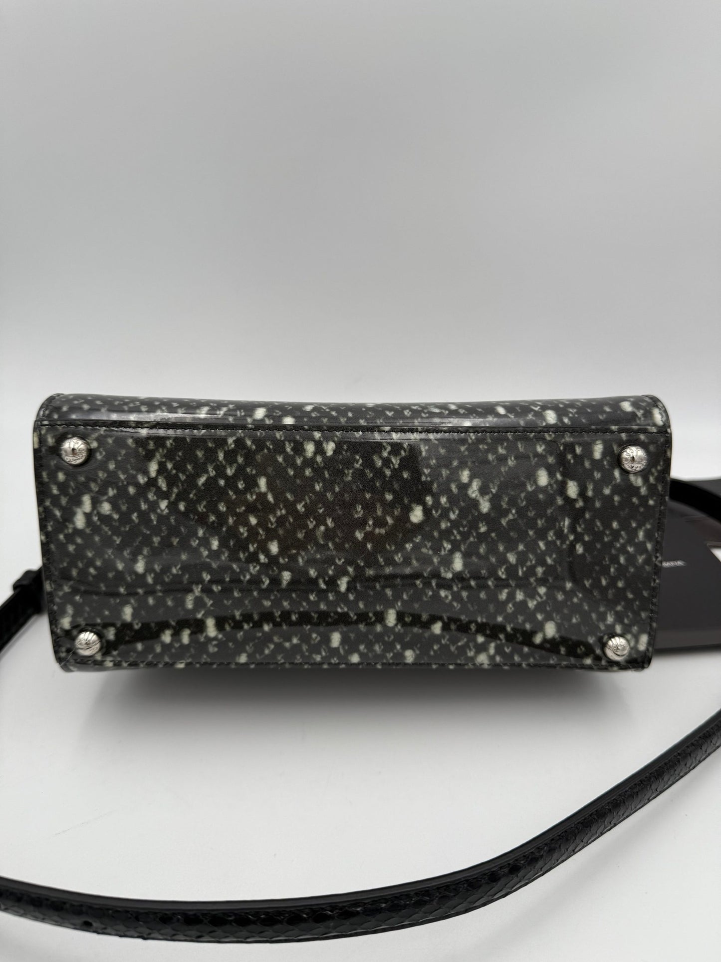 Dolce & Gabbana DOLCE & GABBANA Monica Handtasche aus Python und Lackleder