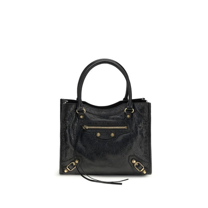 Balenciaga Schwarze Lammleder Schultertasche Ovis Aries Aries