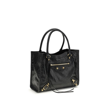 Balenciaga Schwarze Lammleder Schultertasche Ovis Aries Aries