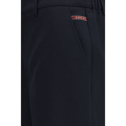 Gucci Schwarze Baumwoll-Bermudashorts