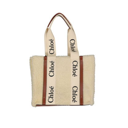 Chloé Beige Lammfell-Tragetasche