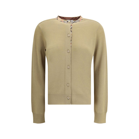 Burberry Brauner Wollcardigan