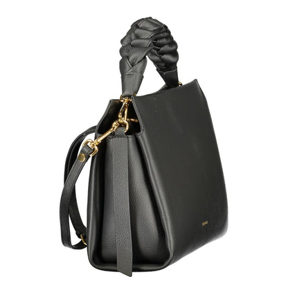 Coccinelle Schwarze Leder Damentasche