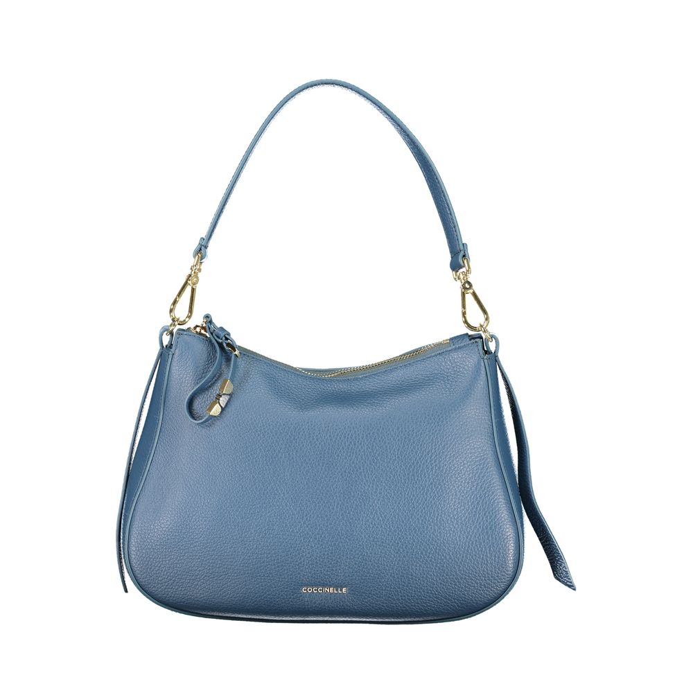 Coccinelle Blaue Lederhandtasche