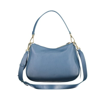 Coccinelle Blaue Lederhandtasche
