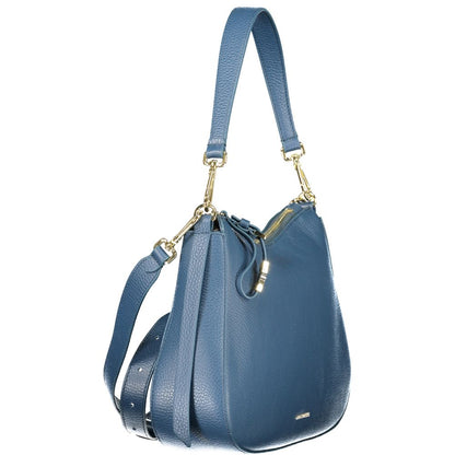 Coccinelle Blaue Lederhandtasche