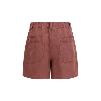 Brunello Cucinelli Braune Baumwoll-Bermudashorts