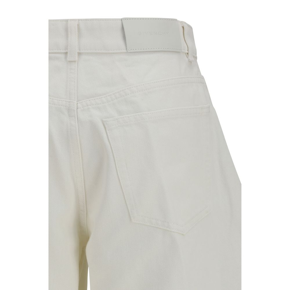 Givenchy Weiße Baumwoll-Jeans Denim