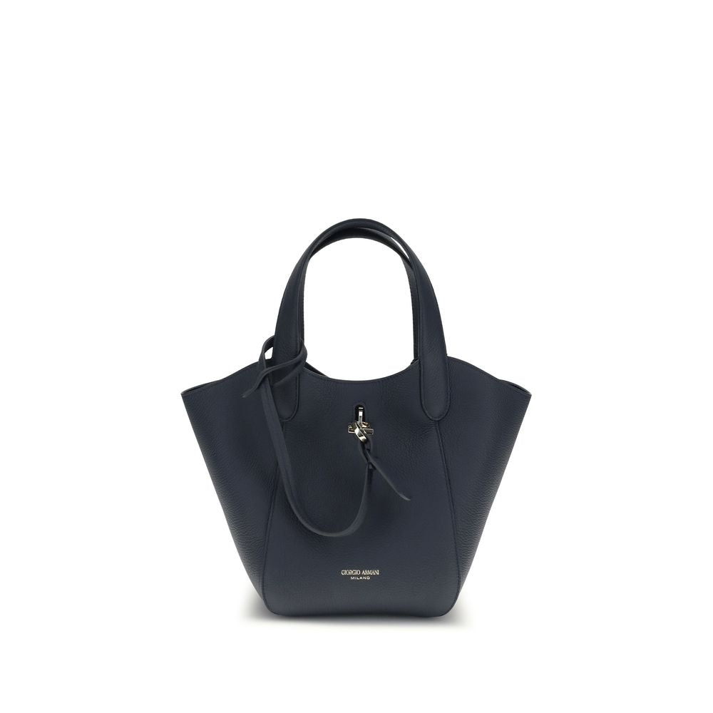 Giorgio Armani Handtasche aus blauem Kalbsleder Bos Taurus