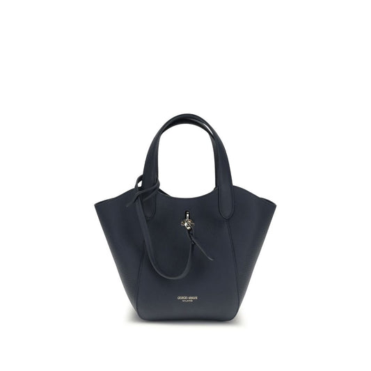 Giorgio Armani Handtasche aus blauem Kalbsleder Bos Taurus