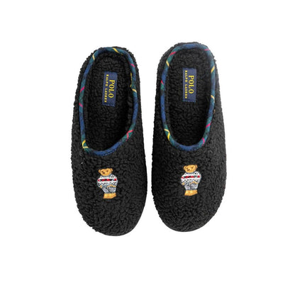 Ralph Lauren Schwarze Baumwoll-Slipper