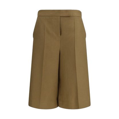 Max Mara Zweifarbige Leinen-Bermudashorts