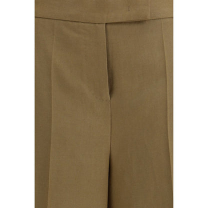 Max Mara Zweifarbige Leinen-Bermudashorts