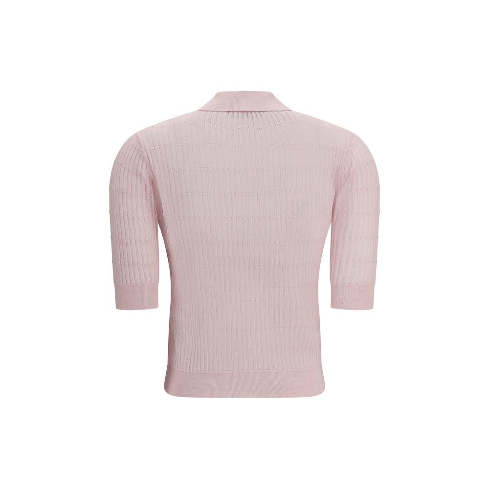 Max Mara Mehrfarbiges Seiden-Kurzarmhemd
