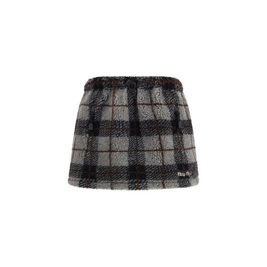 Miu Miu Mehrfarbiger Minirock aus Nylon