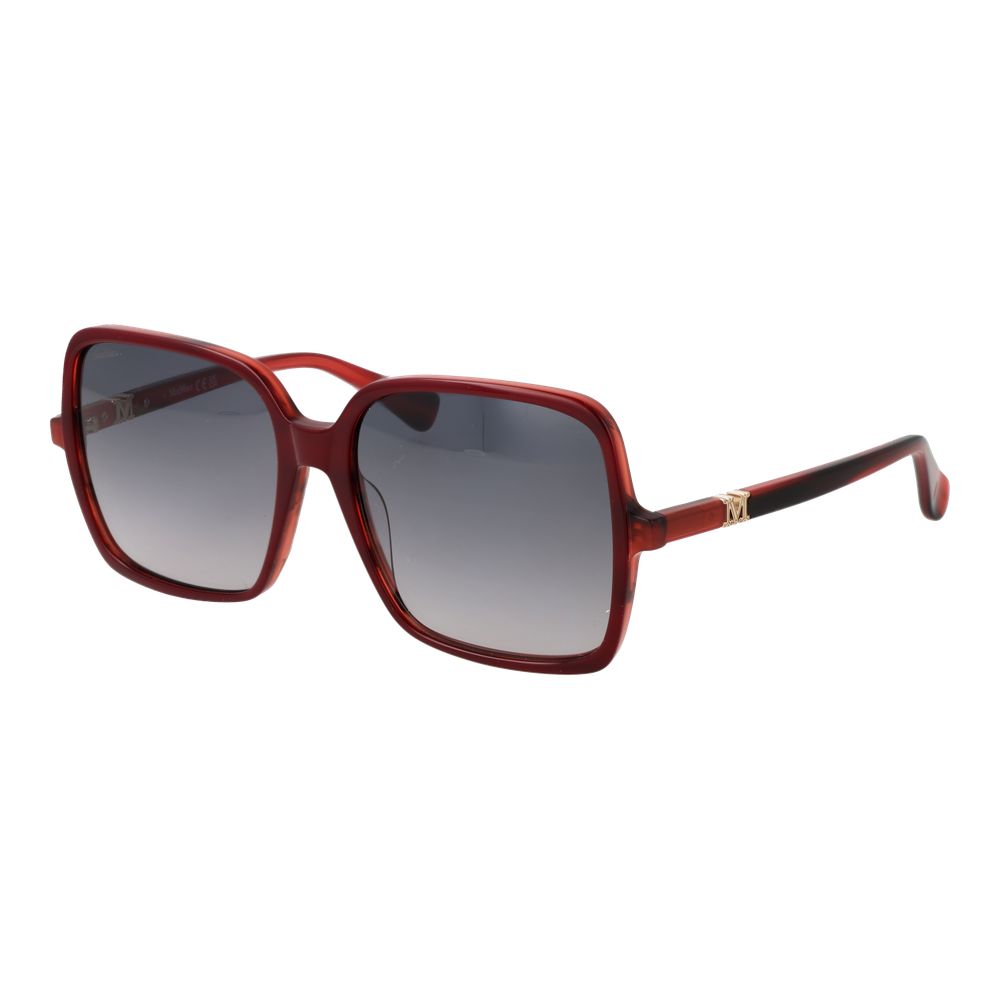 Max Mara Sonnenbrille aus Burgunderrotem Acetat
