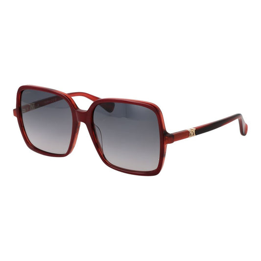 Max Mara Sonnenbrille aus Burgunderrotem Acetat