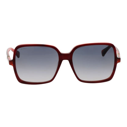Max Mara Sonnenbrille aus Burgunderrotem Acetat
