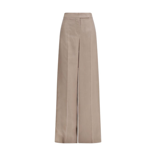 Max Mara Beige Seidenhose