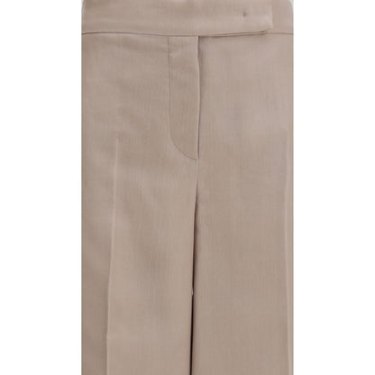 Max Mara Beige Seidenhose