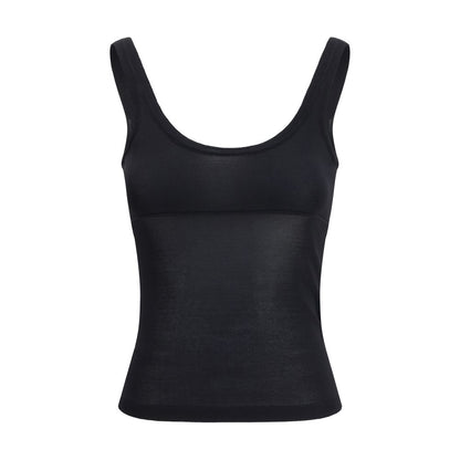 Max Mara Schwarzes Viskose-Hemd