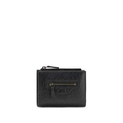 Balenciaga Schwarzes Lamm Ovis Aries Aries Portemonnaie