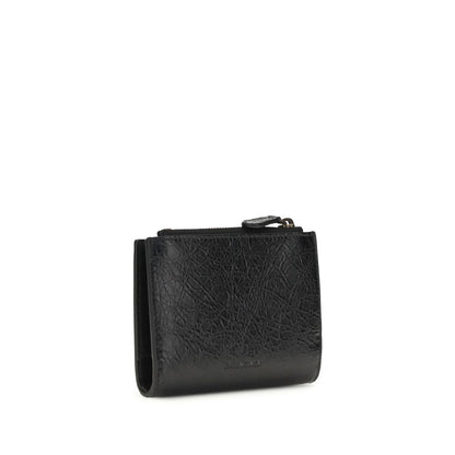 Balenciaga Schwarzes Lamm Ovis Aries Aries Portemonnaie