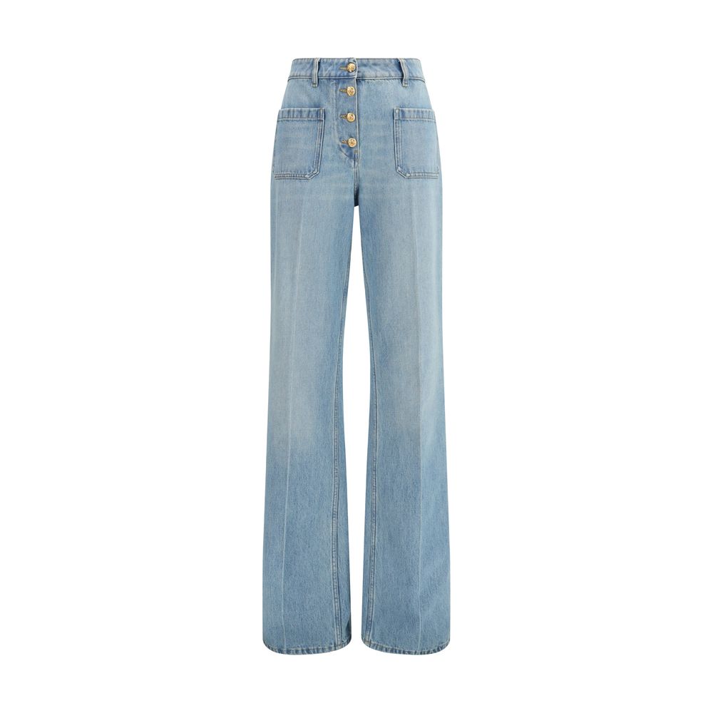 Valentino Blaue Baumwolljeans Denim