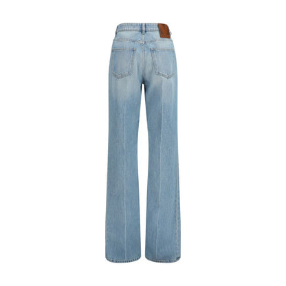 Valentino Blaue Baumwolljeans Denim