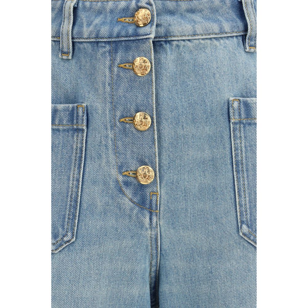 Valentino Blaue Baumwolljeans Denim