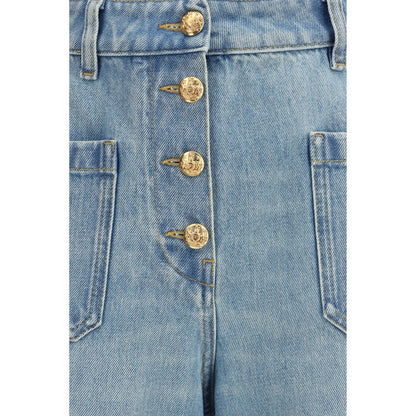 Valentino Blaue Baumwolljeans Denim