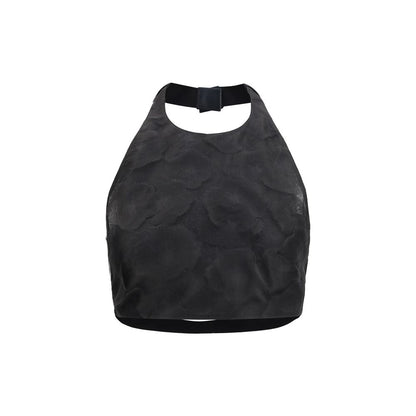Max Mara Schwarzes Seidenhemd mit Muster
