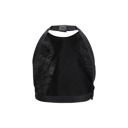 Max Mara Schwarzes Seidenhemd mit Muster