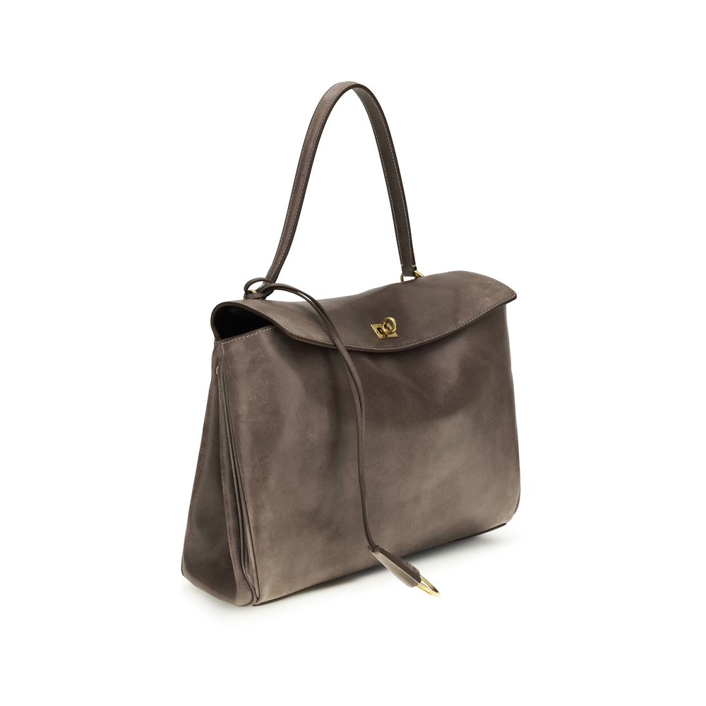 Balenciaga Graue Lammleder Schultertasche Ovis Aries Aries