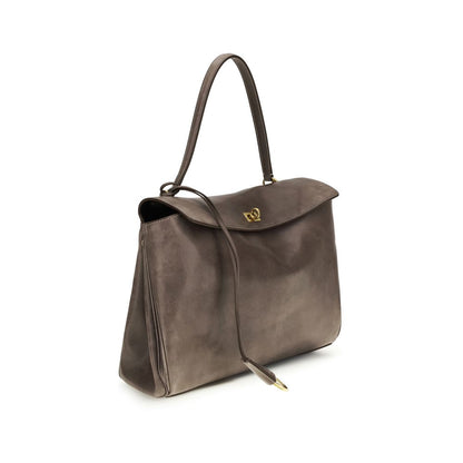 Balenciaga Graue Lammleder Schultertasche Ovis Aries Aries