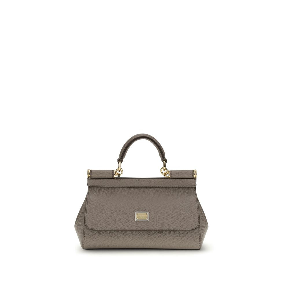 Dolce & Gabbana Braune Kalbsleder Bos Taurus Schultertasche