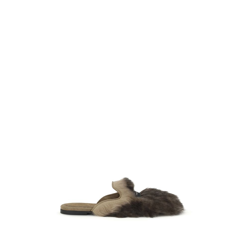 Dolce & Gabbana Graue Lamm Ovis Aries Aries Mules