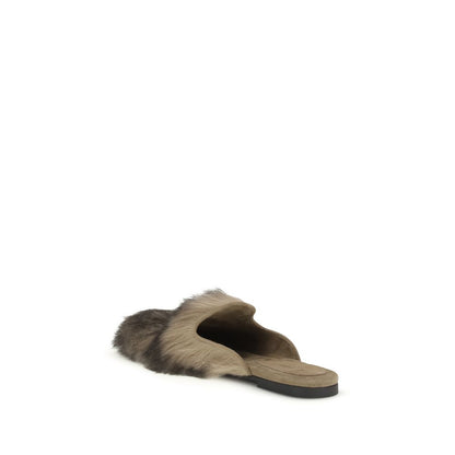 Dolce & Gabbana Graue Lamm Ovis Aries Aries Mules