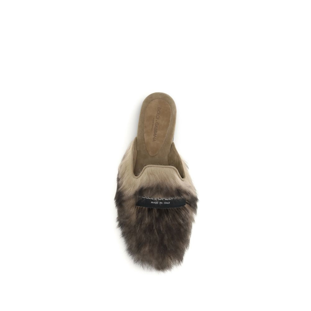 Dolce & Gabbana Graue Lamm Ovis Aries Aries Mules