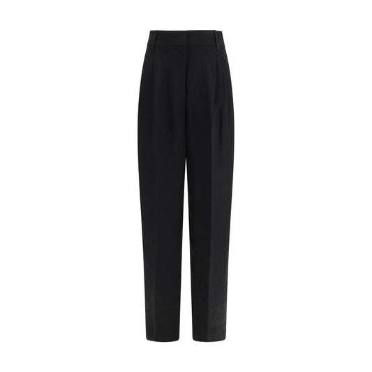 Max Mara Schwarze Leinenhose