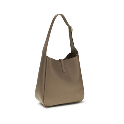 Saint Laurent Graue Bos Taurus Kalbsleder Schultertasche