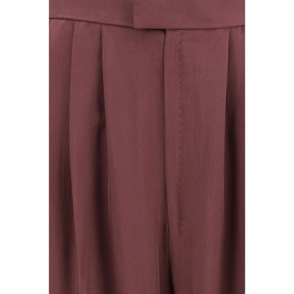 Saint Laurent Lila Seidenhose
